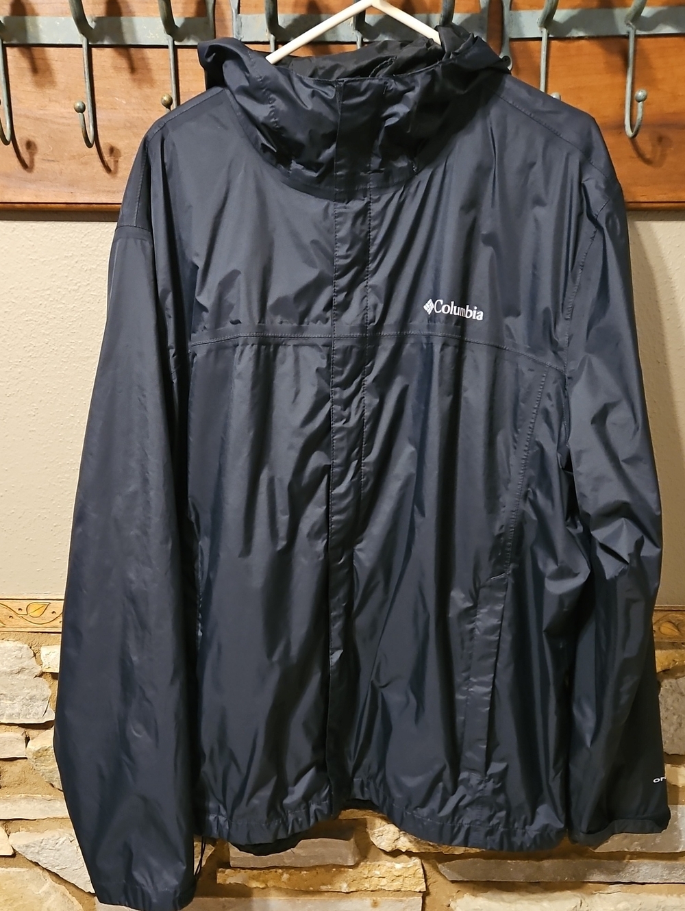 Columbia Hooded Rain/Windbreaker Jacket Size XL